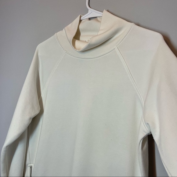 Workshop Off White Cowl Neck Sweater Casual Sweatshirt with pockets Size S - Picture 4 of 14